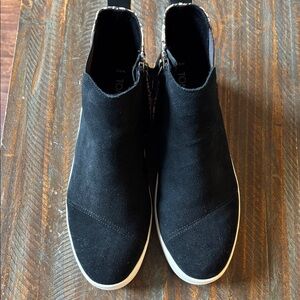 Toms Black Suede Ankle Boots